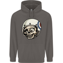 MOD Scooter Skull Motorcycle Biker Mens 80% Cotton Hoodie Charcoal