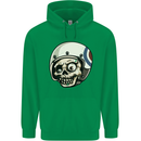 MOD Scooter Skull Motorcycle Biker Mens 80% Cotton Hoodie Irish Green