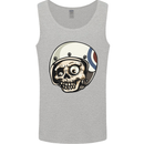 MOD Scooter Skull Motorcycle Biker Mens Vest Tank Top Sports Grey
