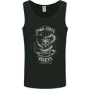Mad King Riders Motorcycle Biker Motorbike Mens Vest Tank Top Black