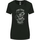 Mad King Riders Motorcycle Biker Motorbike Womens Wider Cut T-Shirt Black
