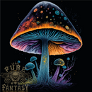 Psychedelic Magic Mushroom LSD Trippy Mens T-Shirt 100% Cotton