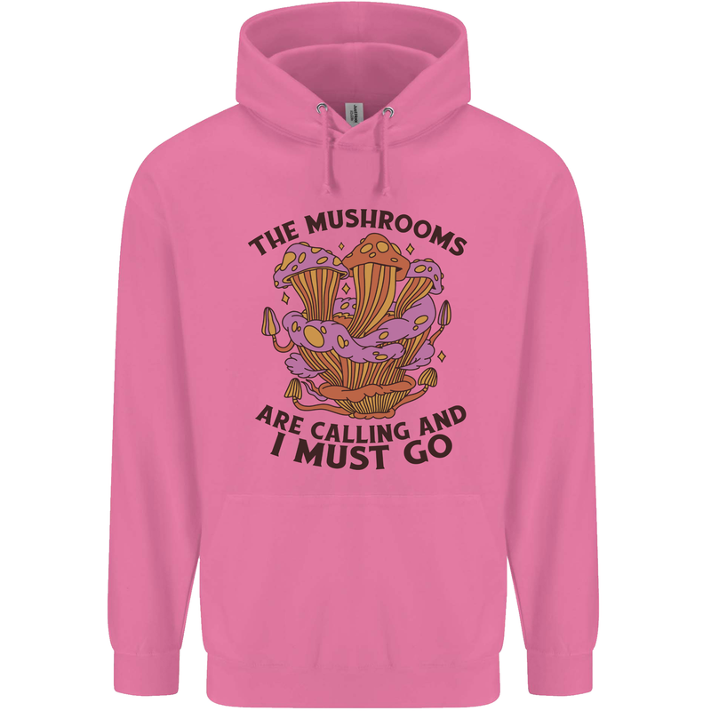 Magic Mushrooms Are Calling Foraging Mycology LSD Mens 80% Cotton Hoodie Azelea