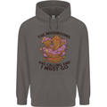 Magic Mushrooms Are Calling Foraging Mycology LSD Mens 80% Cotton Hoodie Charcoal