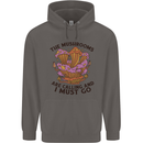 Magic Mushrooms Are Calling Foraging Mycology LSD Mens 80% Cotton Hoodie Charcoal