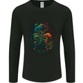 Magic Mushrooms Psychedelic Trippy LSD Mens Long Sleeve T-Shirt Black