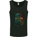 Magic Mushrooms Psychedelic Trippy LSD Mens Vest Tank Top Black