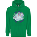 Magical Friends a Girl Riding a Unicorn Childrens Kids Hoodie Irish Green