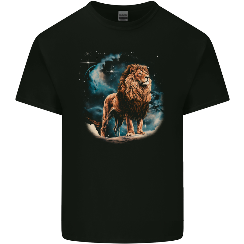 Majestic Fantasy Lion Kids T-Shirt Childrens Black