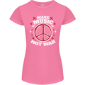 Make Music Not War Peace Hippy Rock Anti-war Womens Petite Cut T-Shirt Azalea