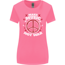 Make Music Not War Peace Hippy Rock Anti-war Womens Wider Cut T-Shirt Azalea