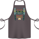 Make Oktoberfest Great Again Funny Beer Cotton Apron 100% Organic Dark Grey