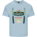 Make Oktoberfest Great Again Funny Beer Mens Cotton T-Shirt Tee Top Light Blue