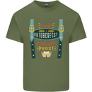Make Oktoberfest Great Again Funny Beer Mens Cotton T-Shirt Tee Top Military Green