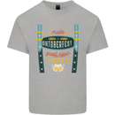 Make Oktoberfest Great Again Funny Beer Mens Cotton T-Shirt Tee Top Sports Grey