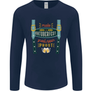 Make Oktoberfest Great Again Funny Beer Mens Long Sleeve T-Shirt Navy Blue