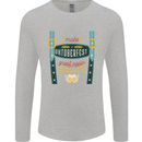 Make Oktoberfest Great Again Funny Beer Mens Long Sleeve T-Shirt Sports Grey