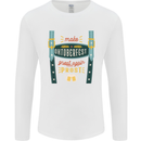 Make Oktoberfest Great Again Funny Beer Mens Long Sleeve T-Shirt White