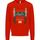 Make Oktoberfest Great Again Funny Beer Mens Sweatshirt Jumper Bright Red