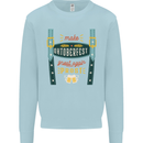 Make Oktoberfest Great Again Funny Beer Mens Sweatshirt Jumper Light Blue