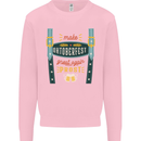 Make Oktoberfest Great Again Funny Beer Mens Sweatshirt Jumper Light Pink