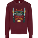 Make Oktoberfest Great Again Funny Beer Mens Sweatshirt Jumper Maroon