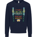 Make Oktoberfest Great Again Funny Beer Mens Sweatshirt Jumper Navy Blue