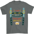 Make Oktoberfest Great Again Funny Beer Mens T-Shirt 100% Cotton Charcoal