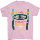 Make Oktoberfest Great Again Funny Beer Mens T-Shirt 100% Cotton Light Pink