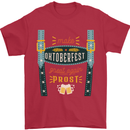 Make Oktoberfest Great Again Funny Beer Mens T-Shirt 100% Cotton Red