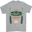 Make Oktoberfest Great Again Funny Beer Mens T-Shirt 100% Cotton Sports Grey