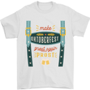 Make Oktoberfest Great Again Funny Beer Mens T-Shirt 100% Cotton White