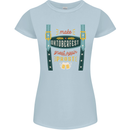 Make Oktoberfest Great Again Funny Beer Womens Petite Cut T-Shirt Light Blue