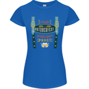 Make Oktoberfest Great Again Funny Beer Womens Petite Cut T-Shirt Royal Blue