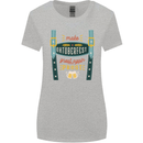 Make Oktoberfest Great Again Funny Beer Womens Wider Cut T-Shirt Sports Grey