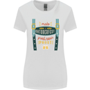 Make Oktoberfest Great Again Funny Beer Womens Wider Cut T-Shirt White