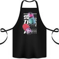 Make a Choice Love or Death Cotton Apron 100% Organic Black