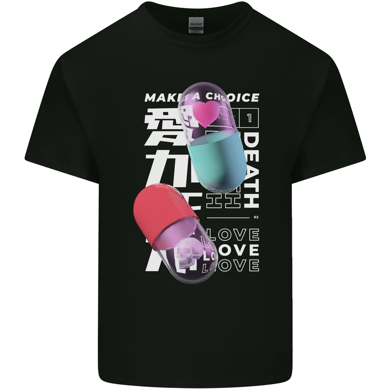 Make a Choice Love or Death Kids T-Shirt Childrens Black