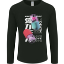 Make a Choice Love or Death Mens Long Sleeve T-Shirt Black
