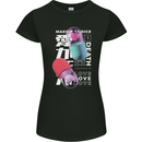 Make a Choice Love or Death Womens Petite Cut T-Shirt Black
