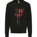 Malaysia Skull Gym Training Bodybuilding Mens Sweatshirt Jumper Black