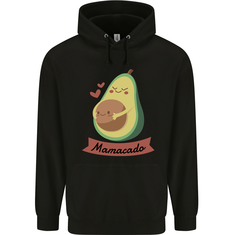 Mamacado New Baby Pregnancy Pregnant Childrens Kids Hoodie Black