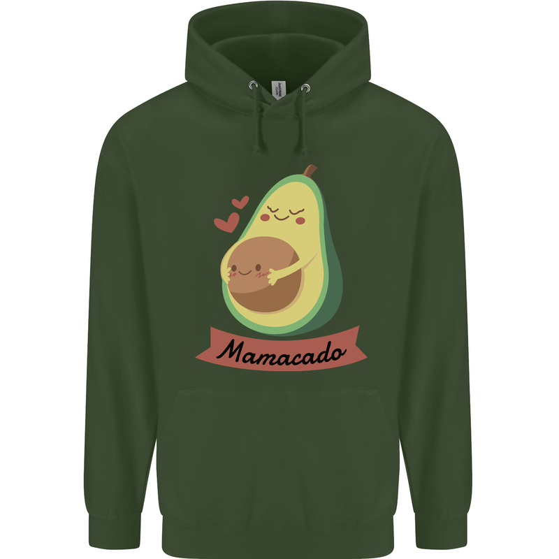 Mamacado New Baby Pregnancy Pregnant Childrens Kids Hoodie Forest Green