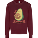 Mamacado New Baby Pregnancy Pregnant Kids Sweatshirt Jumper Maroon