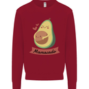 Mamacado New Baby Pregnancy Pregnant Kids Sweatshirt Jumper Red