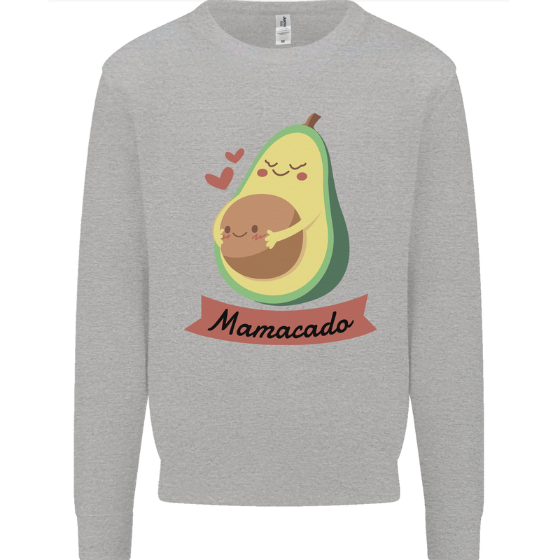 Mamacado New Baby Pregnancy Pregnant Kids Sweatshirt Jumper Sports Grey