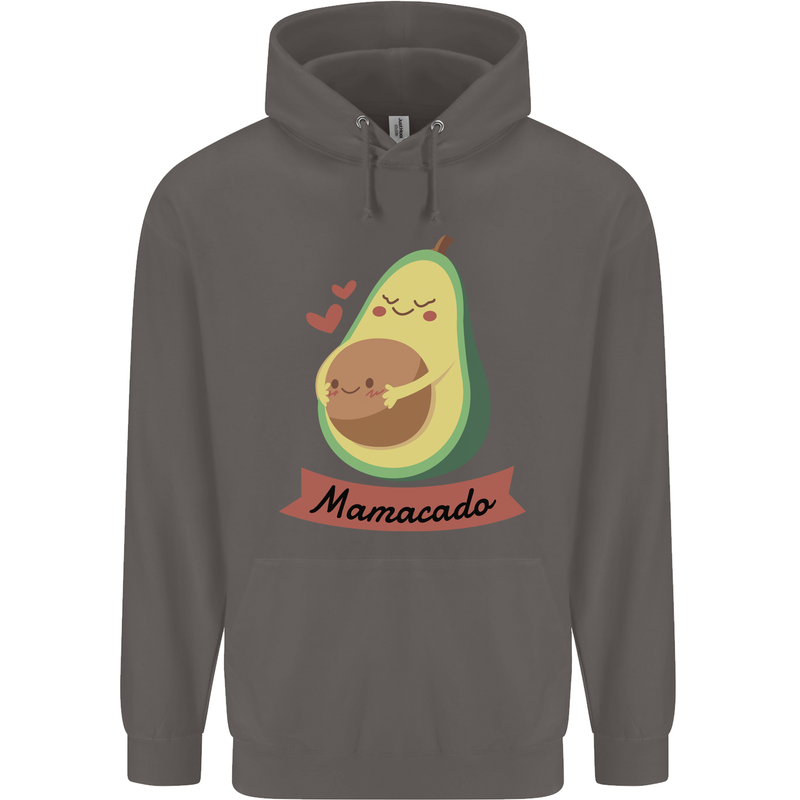 Mamacado New Baby Pregnancy Pregnant Mens 80% Cotton Hoodie Charcoal