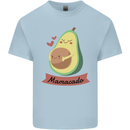 Mamacado New Baby Pregnancy Pregnant Mens Cotton T-Shirt Tee Top Light Blue