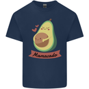 Mamacado New Baby Pregnancy Pregnant Mens Cotton T-Shirt Tee Top Navy Blue