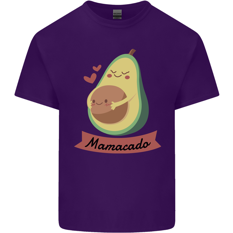 Mamacado New Baby Pregnancy Pregnant Mens Cotton T-Shirt Tee Top Purple